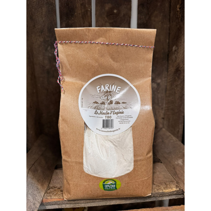 Farine 1kg T80 - Les Pieds dans l'Champs