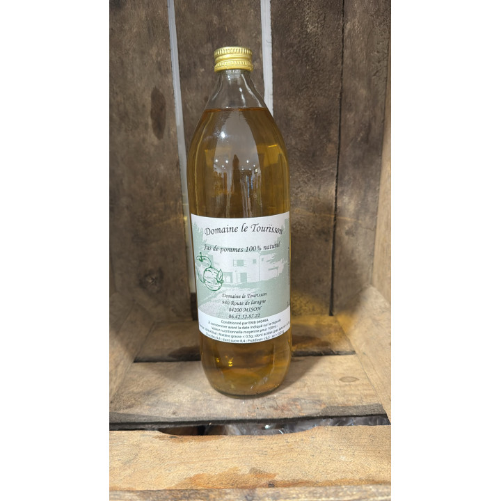Jus de pomme 100% pur jus 1L Domaine le Tourisson - Les Pieds dans l'Champs