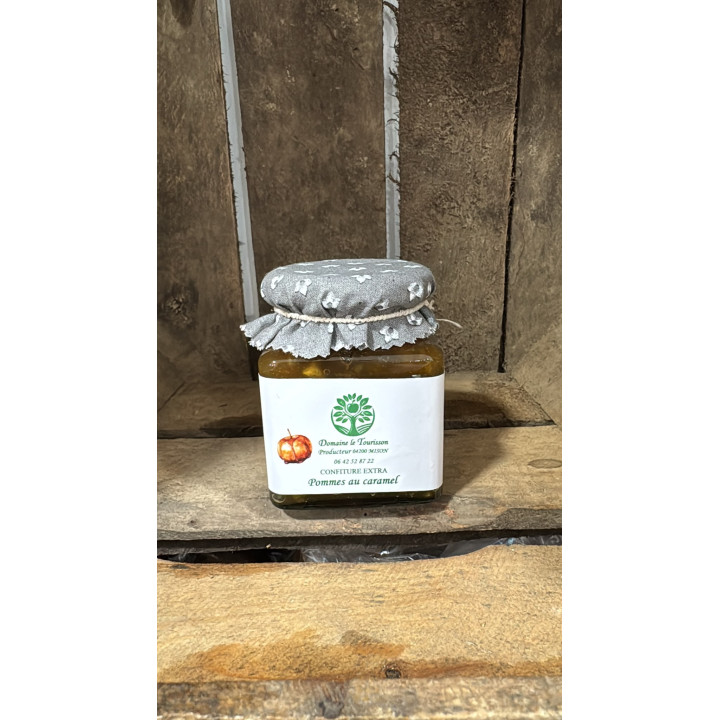 Confiture Pommes au caramel 320g - Les Pieds dans l'Champs