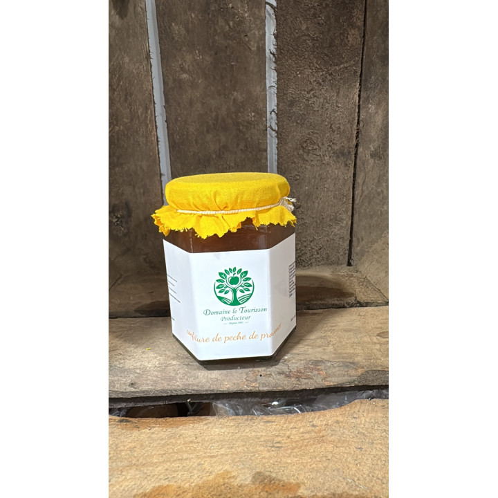 Confiture Pêches de Provence 320g - Les Pieds dans l'Champs