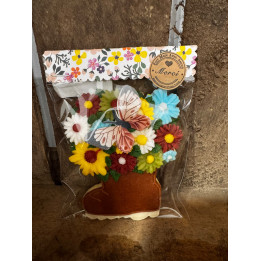 Biscuit fait maison - Bouquet de fleurs - Les Pieds dans l'Champs