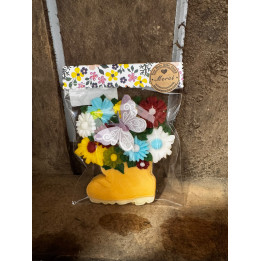 Biscuit fait maison - Bouquet de fleurs Papillon - Les Pieds dans l'Champs