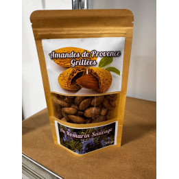 Amandes de Provence grillées -  Au romarin sauvage - 100g  - Les Pieds dans l'Champs