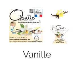 Glace Vanille - Bac 750ml - Les Pieds dans l'Champs