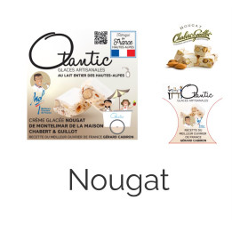 Glace Nougat - Bac 750ml - Les Pieds dans l'Champs