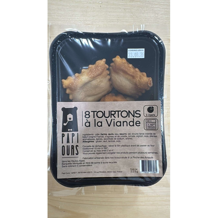 8 tourtons à la viande - Les Pieds dans l'Champs