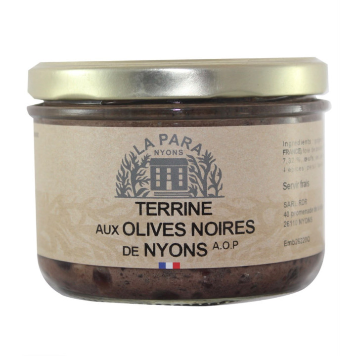 Terrine aux olives noires de Nyons AOP 90g - Les Pieds dans l'Champs