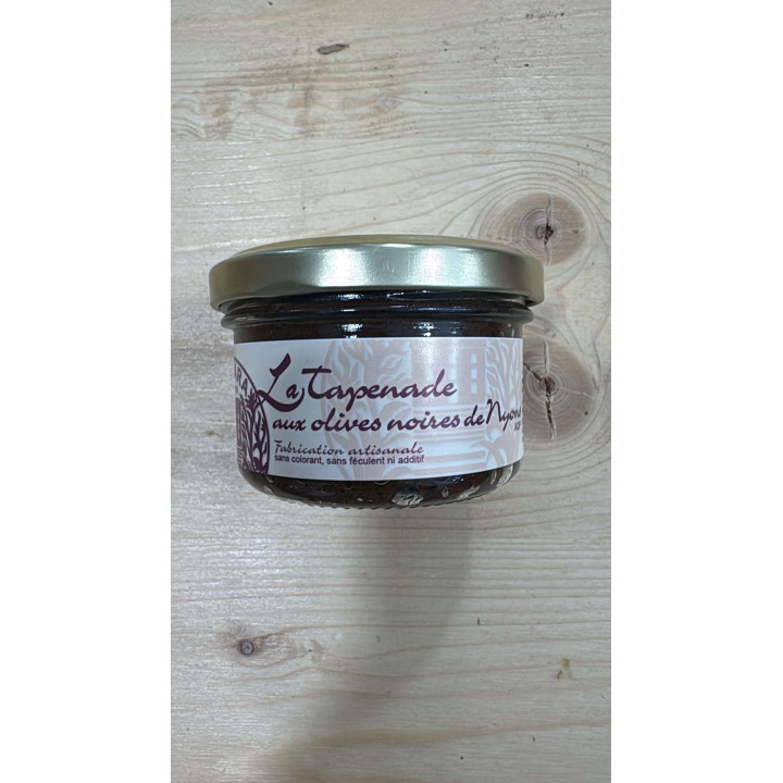 Tapenade aux olives noires de Nyons - 90g - Les Pieds dans l'Champs