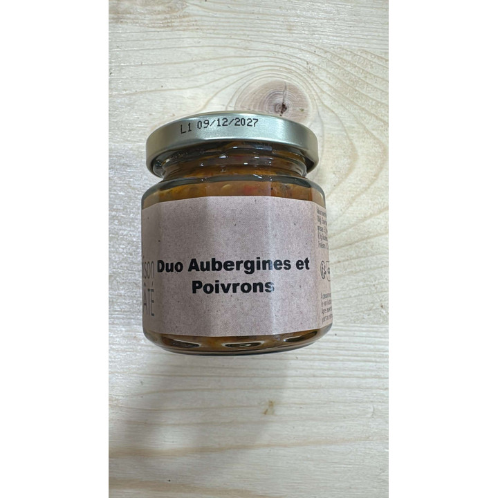 Duo Aubergines et Poivrons - 100g - Les Pieds dans l'Champs
