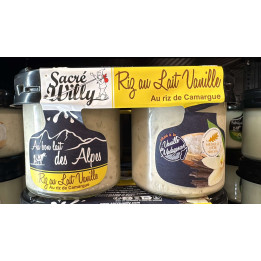 Riz au lait vanille au riz de Camargue x2 - Les Pieds dans l'Champs