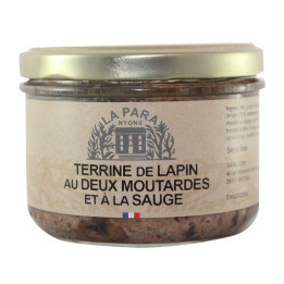 Terrine de lapin aux deux moutardes et à la sauge 180g - Les Pieds dans l'Champs
