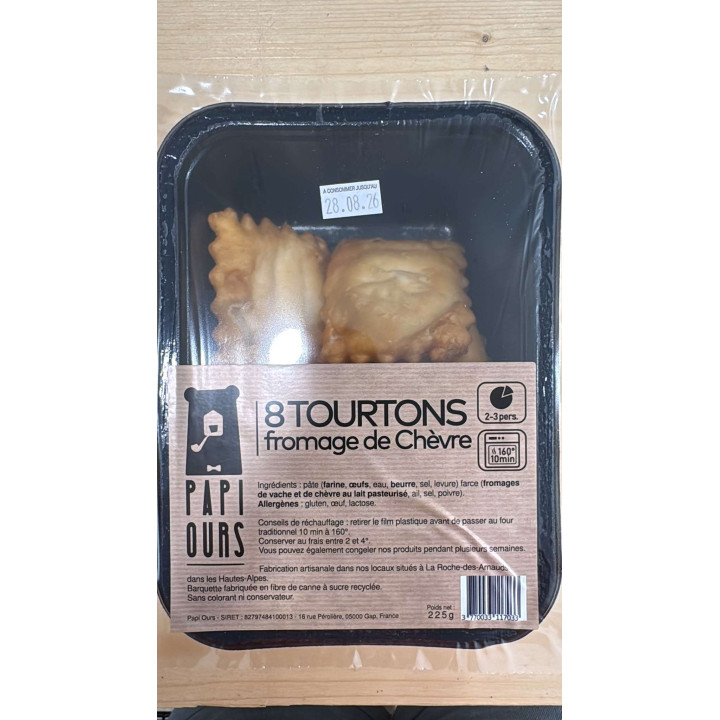8 tourtons aux fromages de chèvre - Les Pieds dans l'Champs