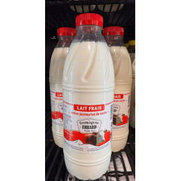 Lait frais entier pasteurisé de vache - 1L - Les Pieds dans l'Champs