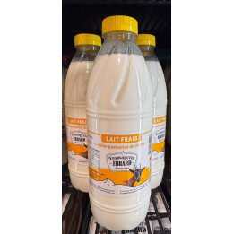 Lait frais entier pasteurisé de chèvre - 1L - Les Pieds dans l'Champs