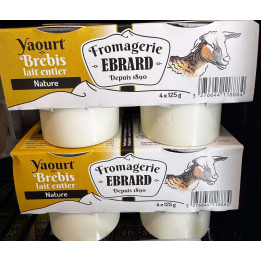 Yaourt Brebis lait entier - Nature x4 - Les Pieds dans l'Champs