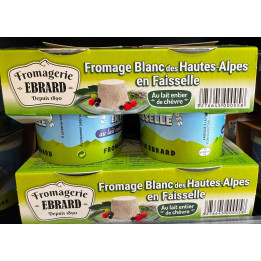 Fromage Blanc des Hautes-Alpes en faisselle x4 - Les Pieds dans l'Champs