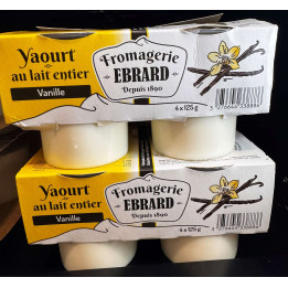 Yaourt au lait entier - Vanille x4