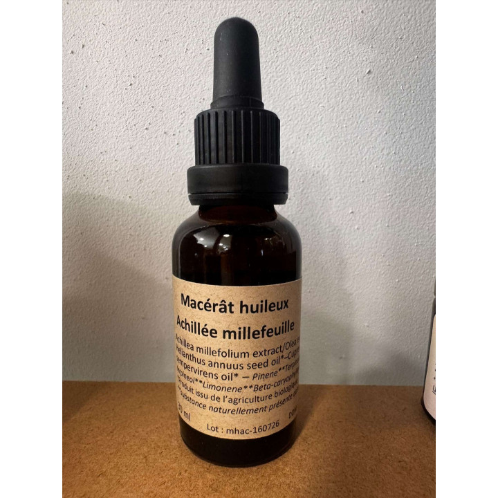 Macérât huileux Achillée millefeuille - 30ml - Les Pieds dans l'Champs