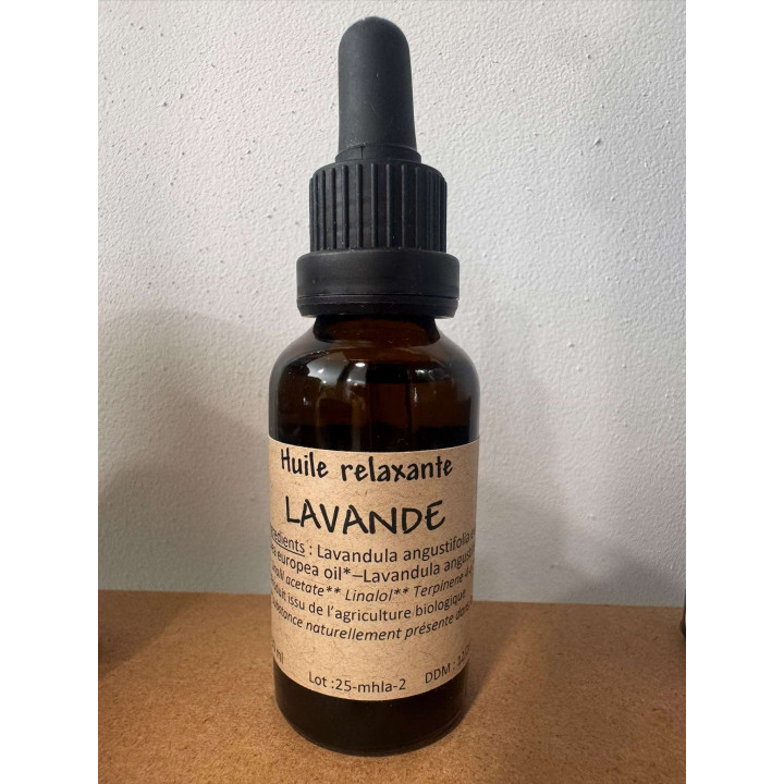 Huile relaxante Lavande - 30ml - Les Pieds dans l'Champs